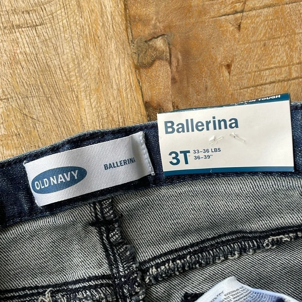 NWT Old Navy girls ballerina jeans 3t